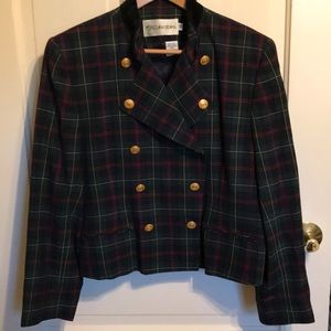 Women’s size 12 JH collectibles plaid jacket